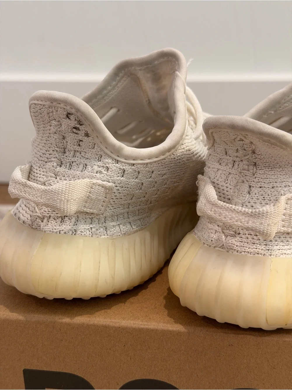 Pre-owned Yeezy Boost 350 V2 Bone Kids Size 1K